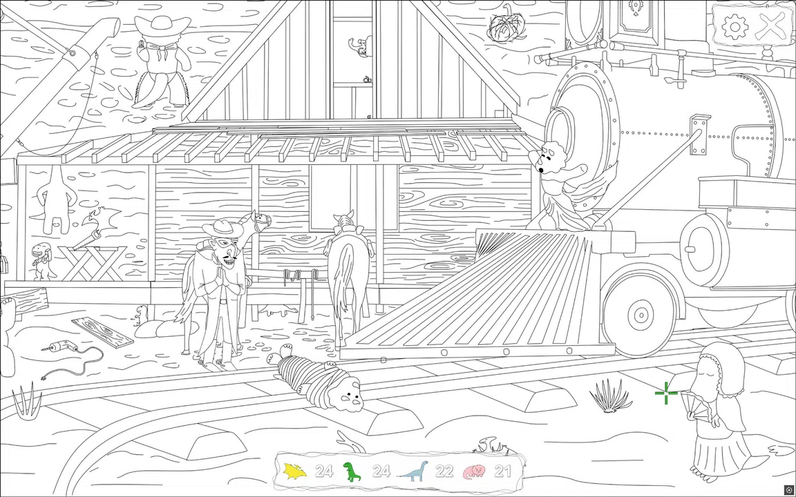 100 Hiddensaurs - Cowboys Screenshot 0