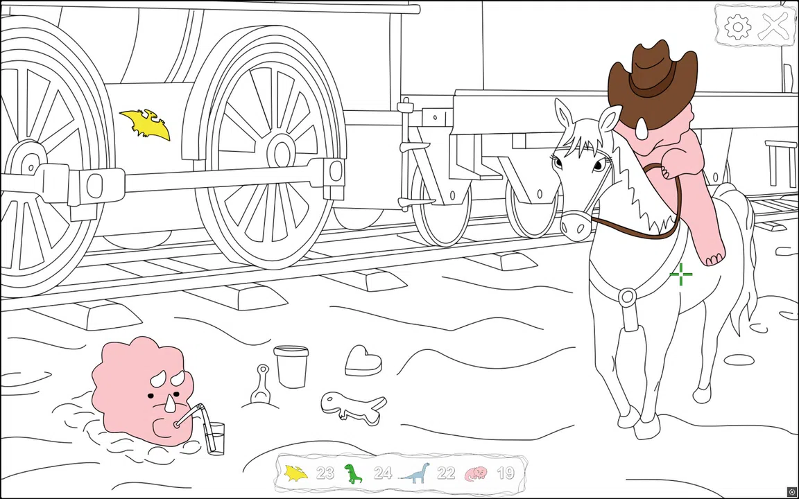 100 Hiddensaurs - Cowboys Screenshot 1