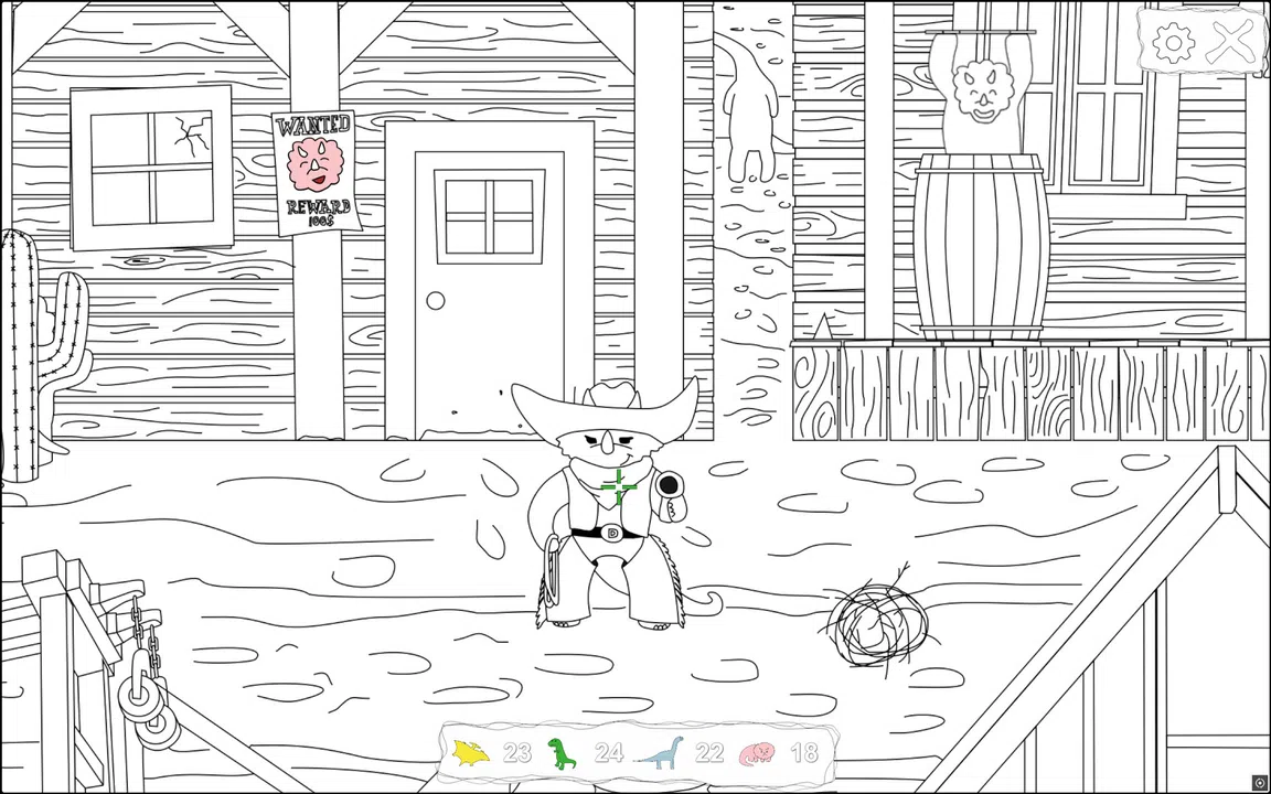 100 Hiddensaurs - Cowboys Screenshot 2