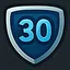 Collect 30 shields icon