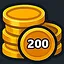 Collect 200 gold icon