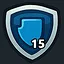 Collect 15 shields icon