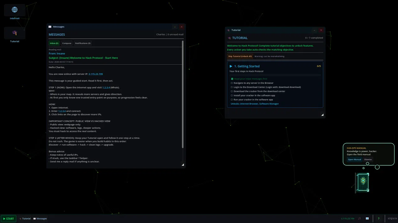 Hack Protocol Screenshot 1