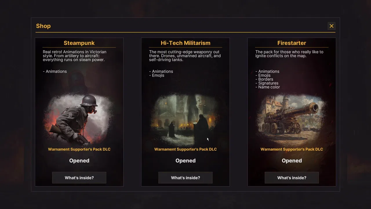 Warnament Visuals and Animations Pack Screenshot 0