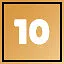 A rising number 10 icon