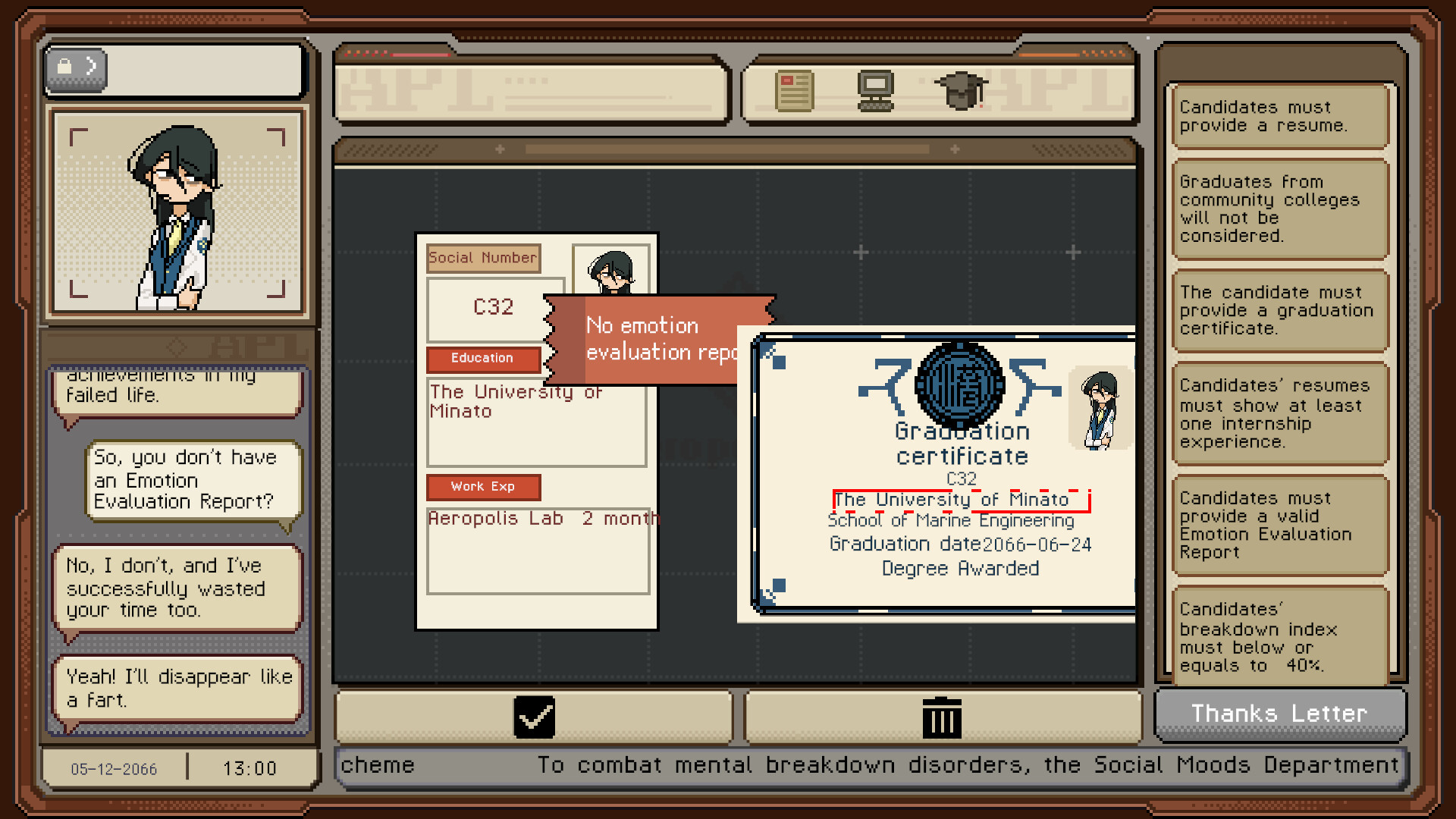 Thank You For Your Application Demo Screenshot 0