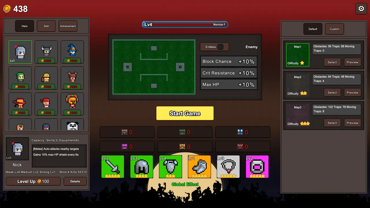 Secret Heroes-Survivor Roguelike Screenshot 0