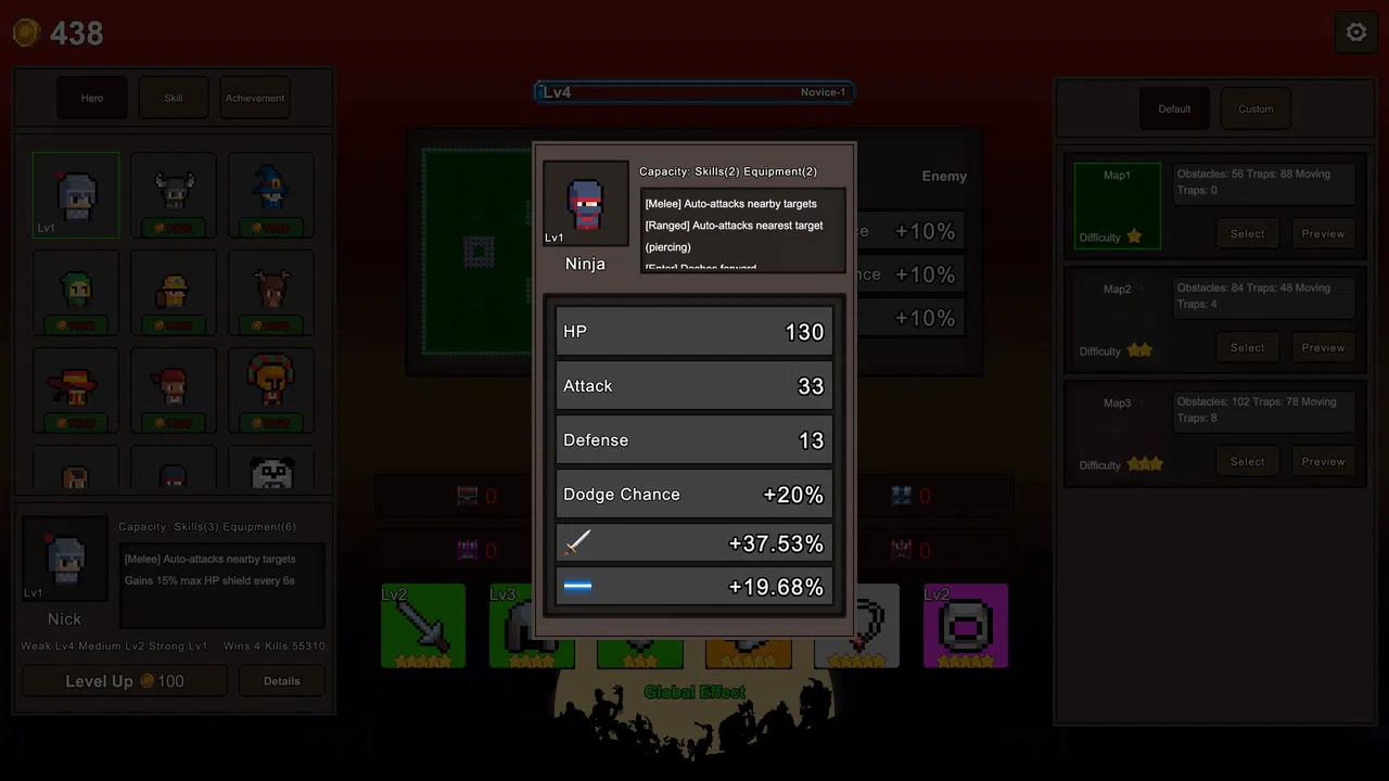 Secret Heroes-Survivor Roguelike Screenshot 1