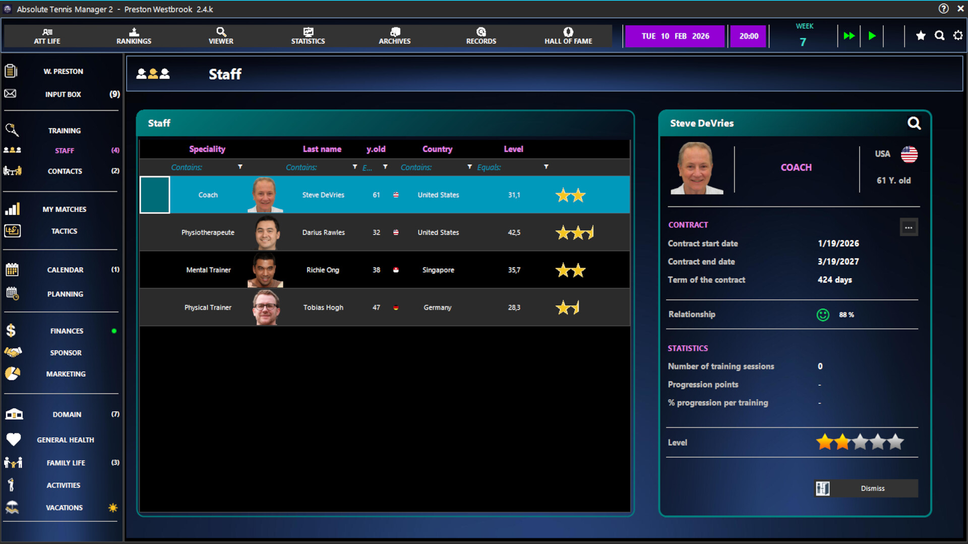 Absolute Tennis Manager 2 Screenshot 5