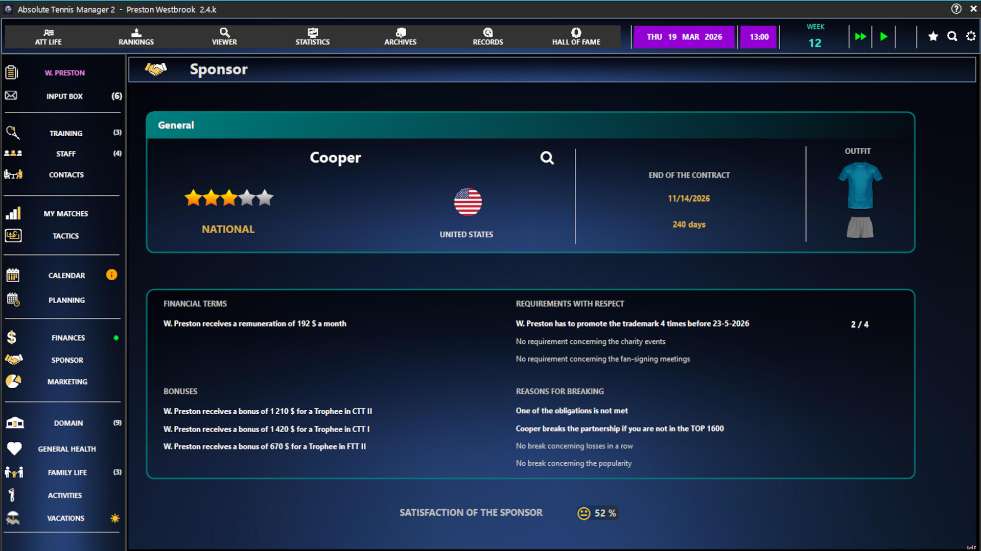 Absolute Tennis Manager 2 Screenshot 17