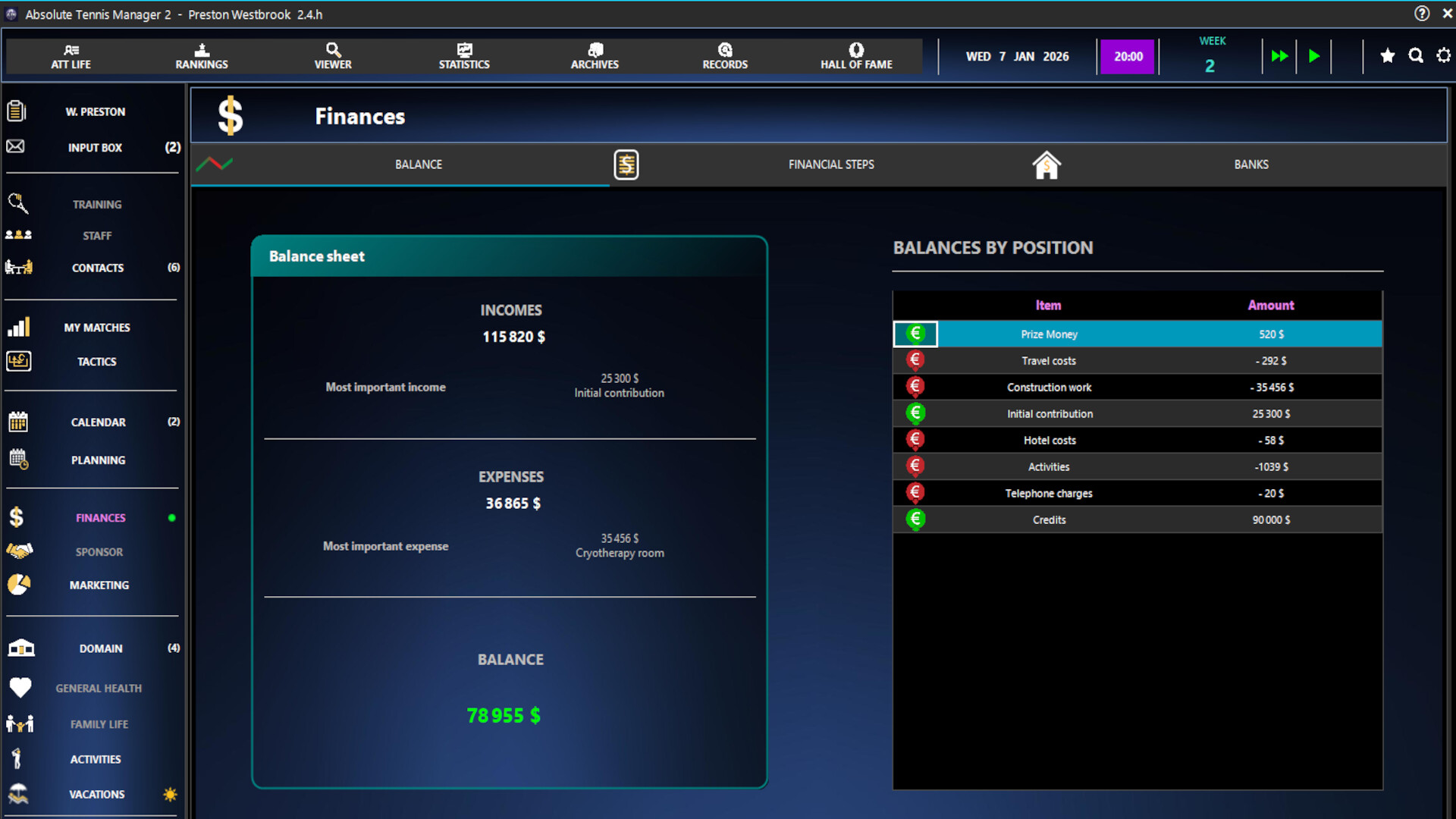 Absolute Tennis Manager 2 Screenshot 16