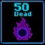 50 Deaths after 1+ minute survival icon