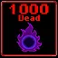 1000 Deaths after 1+ minute survival icon