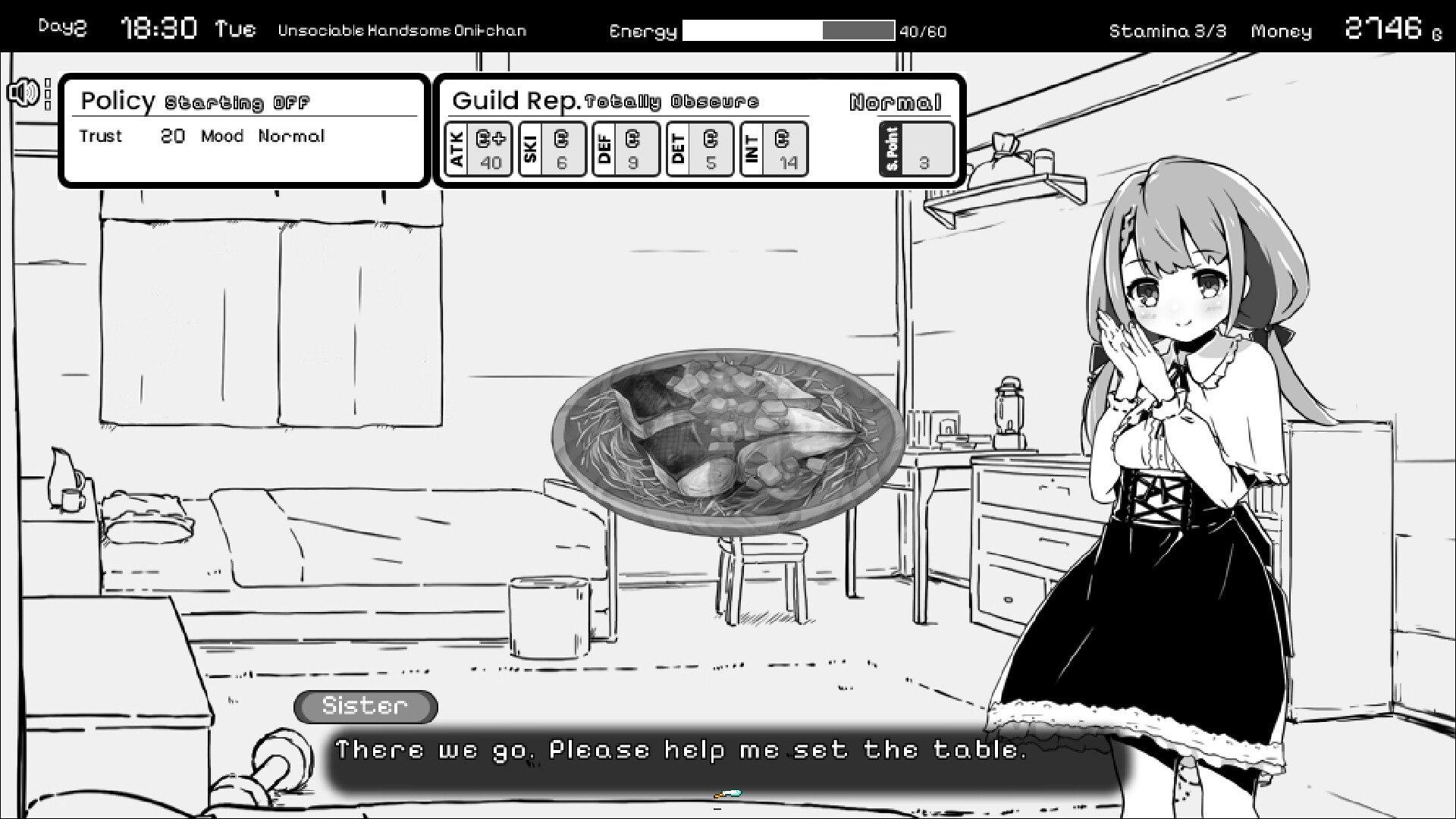Living With Sister: Monochrome Fantasy - Expansion DLC Screenshot 3