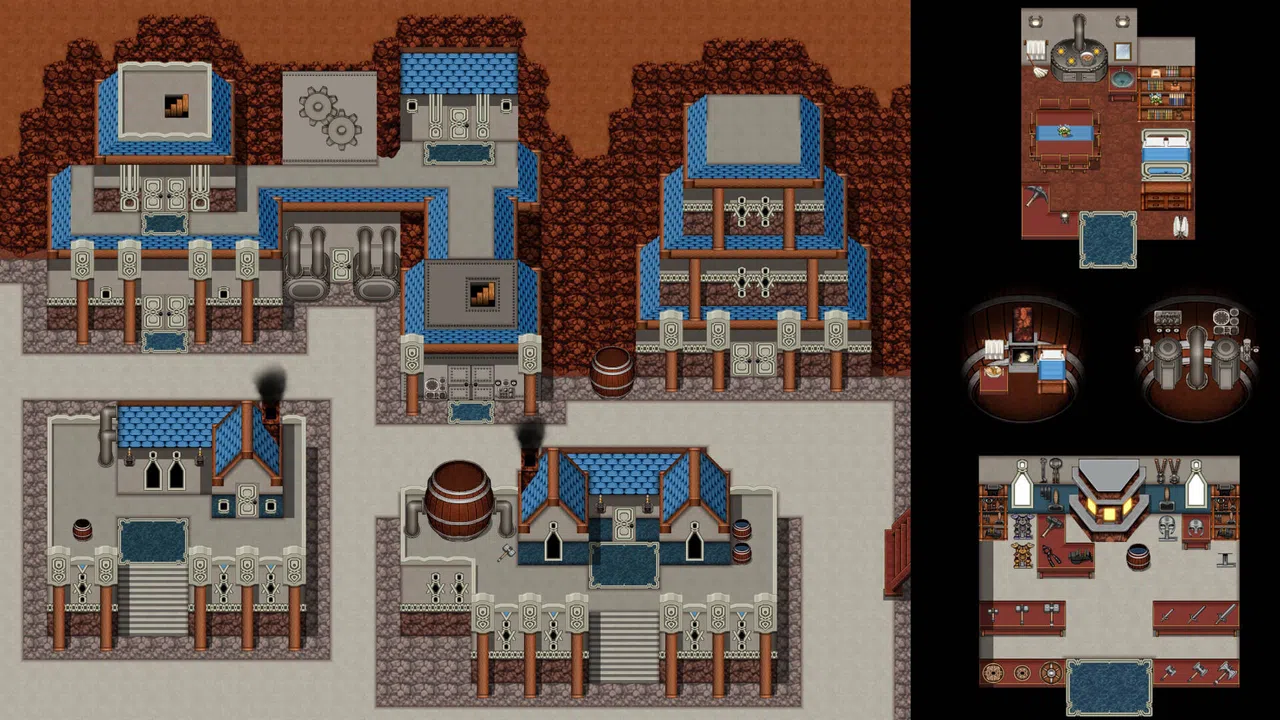 RPG Maker MZ - KR Dwarf Kingdom Tileset Screenshot 1