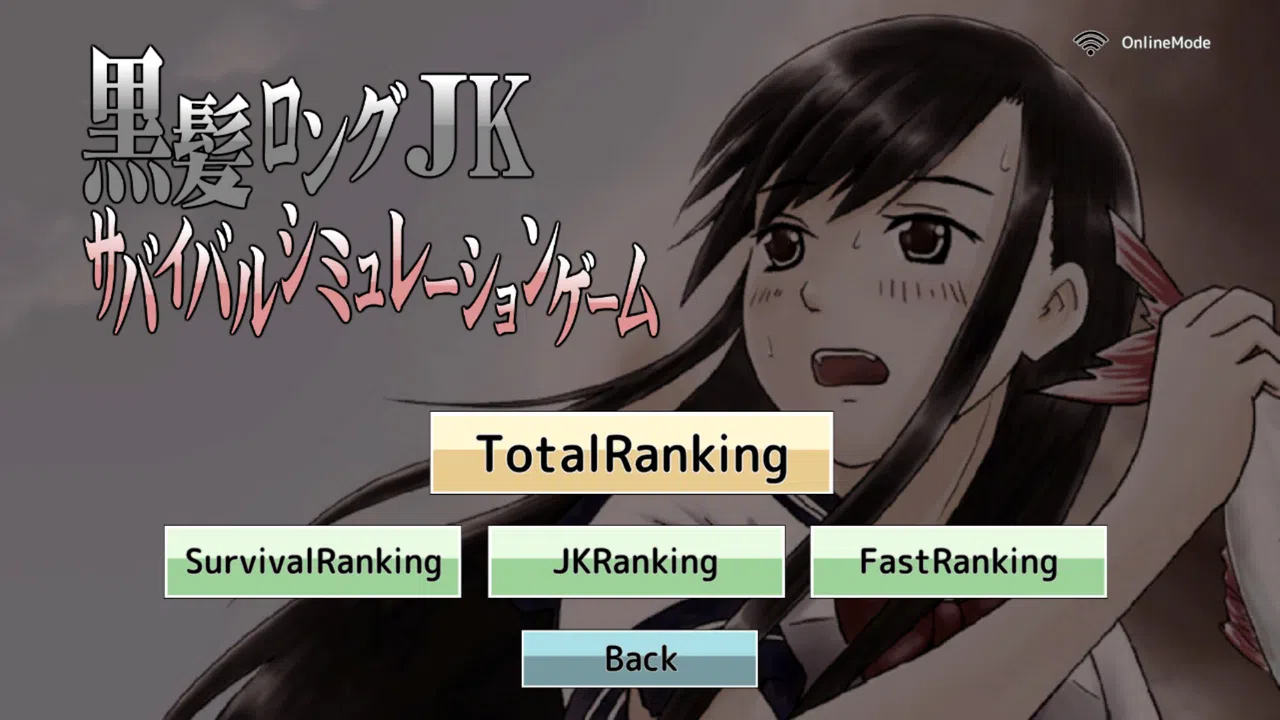 Long Black-Haired Schoolgirl Survival Simulation Game Demo Screenshot 1