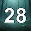 28 level completed icon