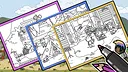 FIND ALL 8: The road to the Maya - Coloring Book Screenshot 2