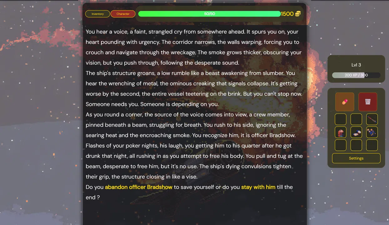 A Spaceship Accident Screenshot 2