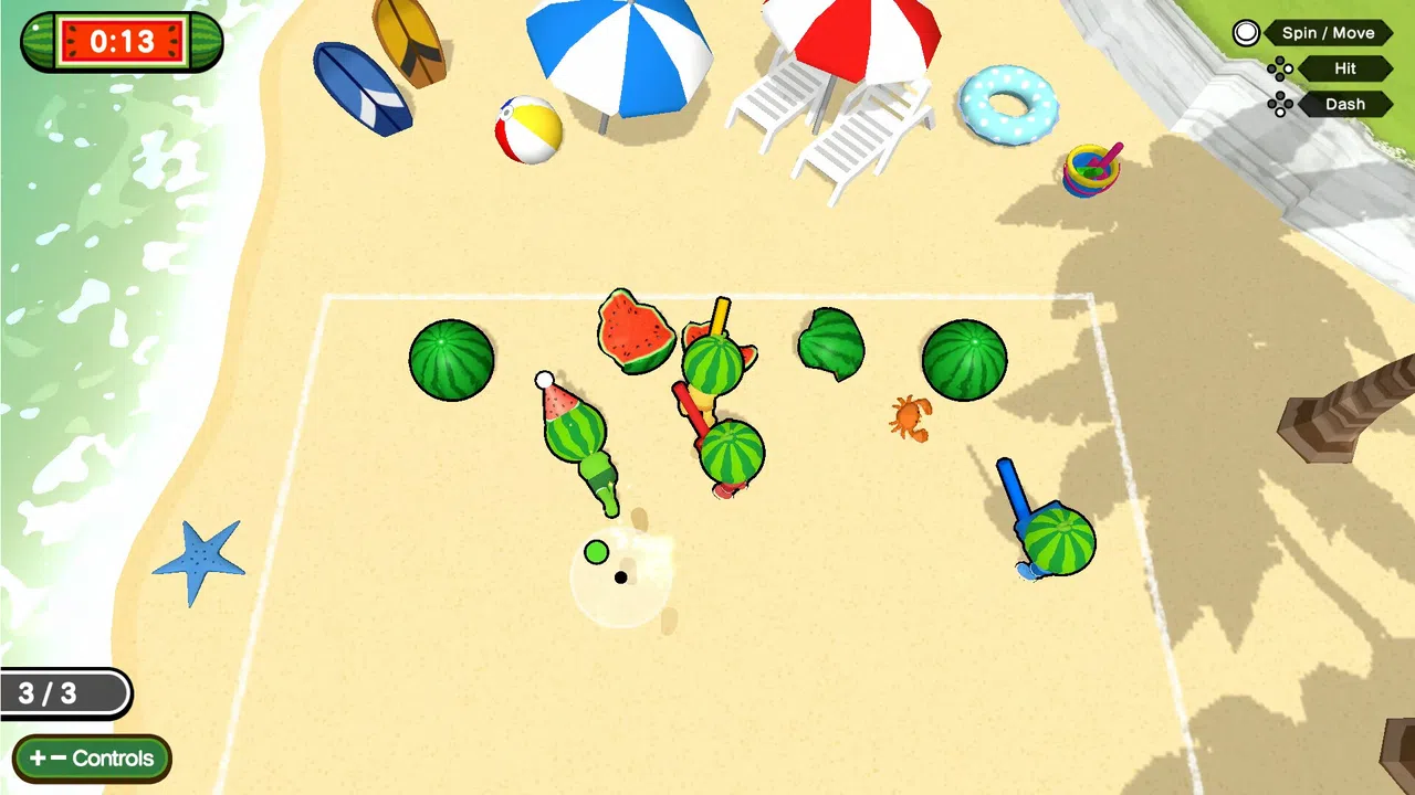 Hit! Spin! Watermelon Party Screenshot 2