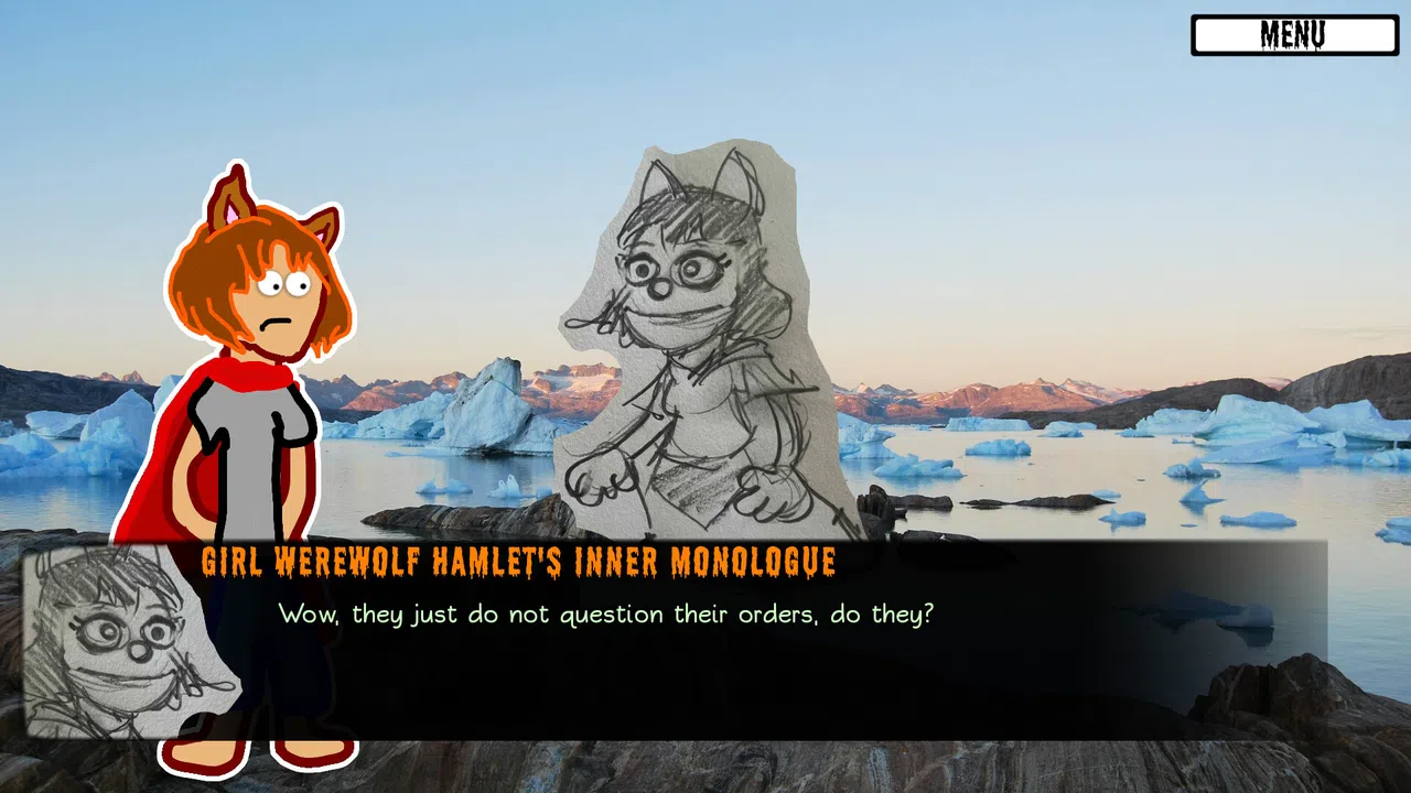 Girl Werewolf Hamlet Saves Christmas Screenshot 0