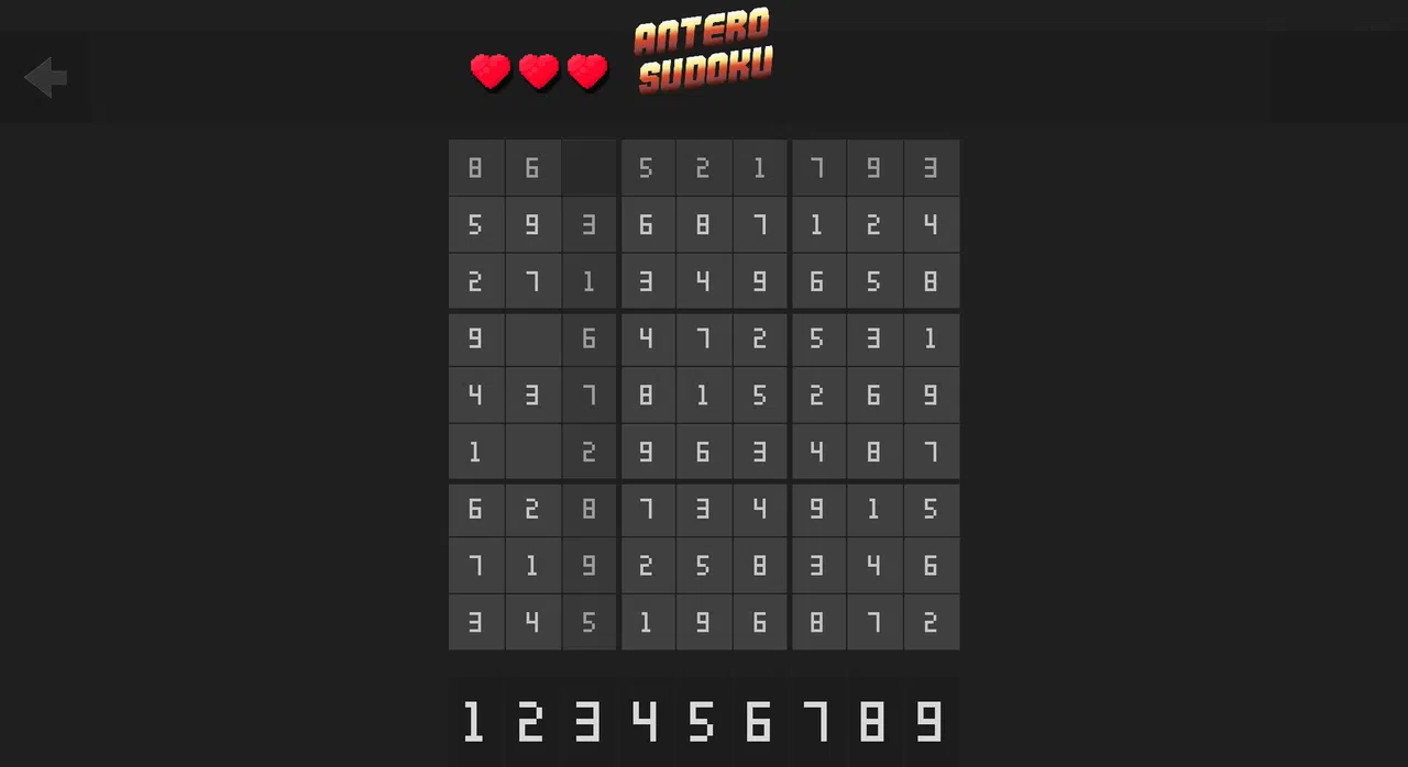 Antero Sudoku Screenshot 0
