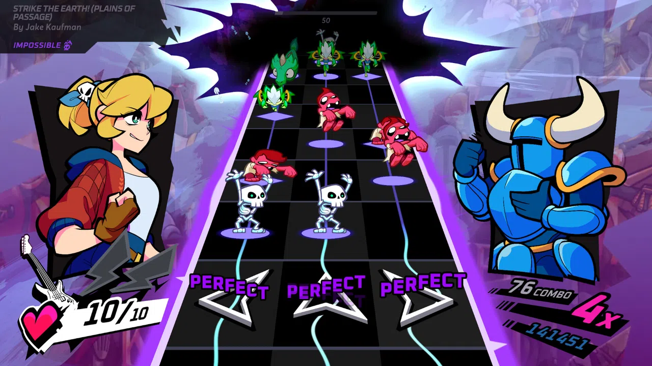 Rift of the NecroDancer: Shovel Knight - "Strike the Earth! (Plains of Passage)" - Jake Kaufman Screenshot 0