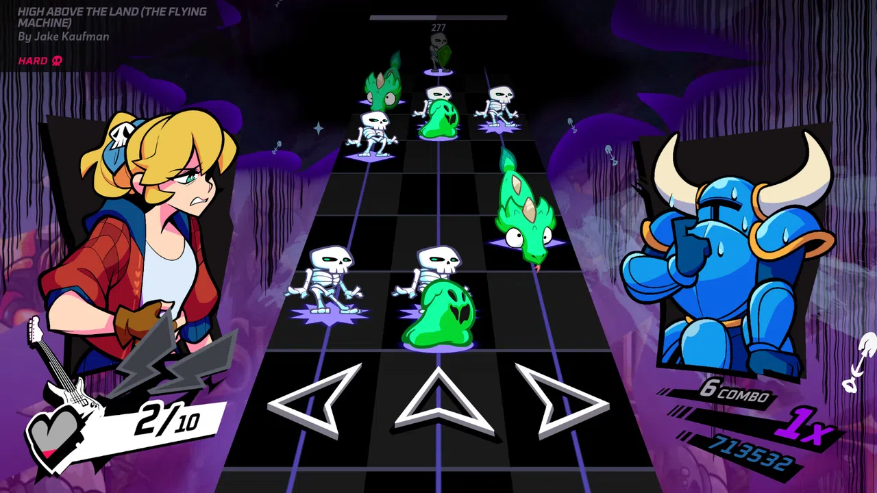 Rift of the NecroDancer: Shovel Knight - "High Above the Land (The Flying Machine)" - Jake Kaufman Screenshot 2