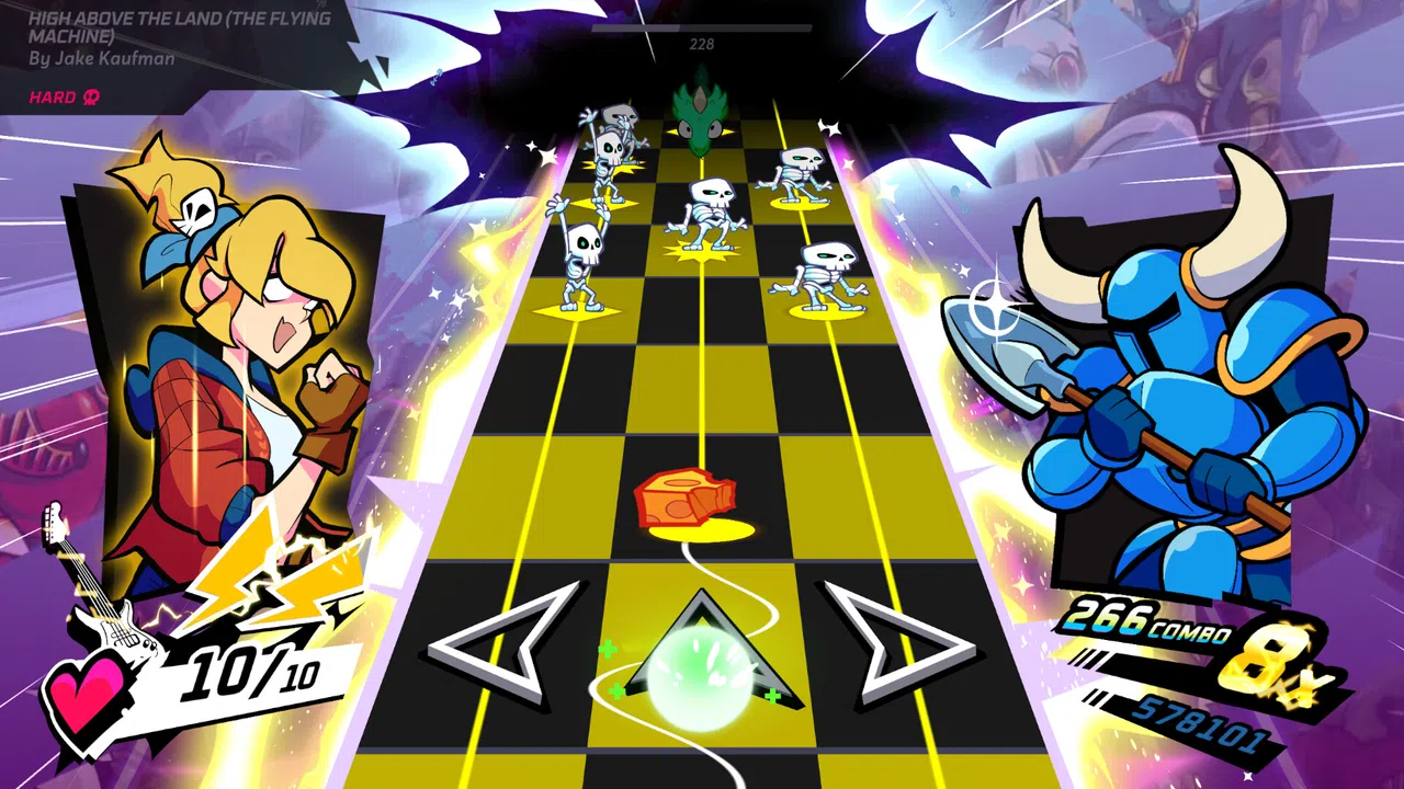 Rift of the NecroDancer: Shovel Knight - "High Above the Land (The Flying Machine)" - Jake Kaufman Screenshot 0