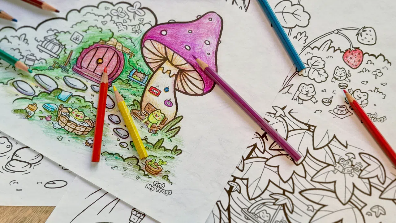Find My Frogs - Paper Screenshot 1