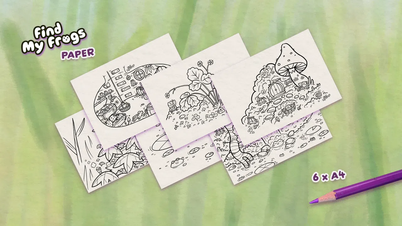 Find My Frogs - Paper Screenshot 0