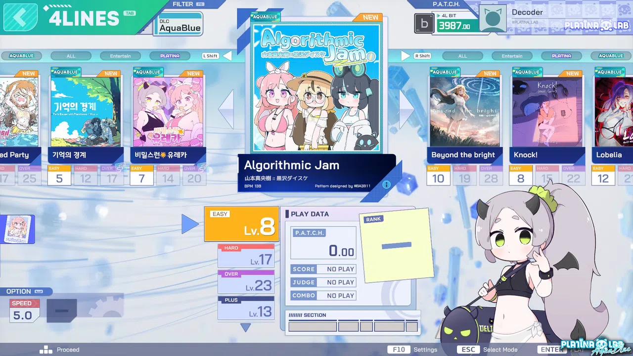 PLATiNA :: LAB - AQUA BLUE Screenshot 0