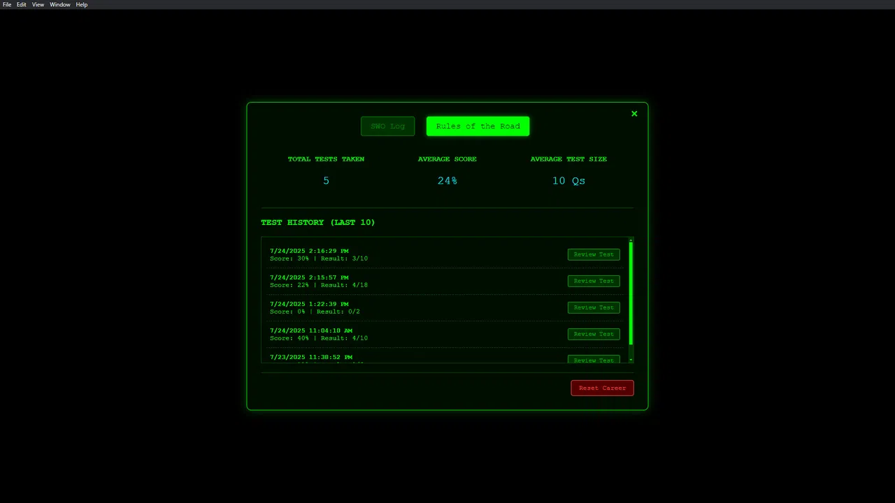 Watchstander: COLREGS/Rules of the Road Training Administrator Screenshot 3