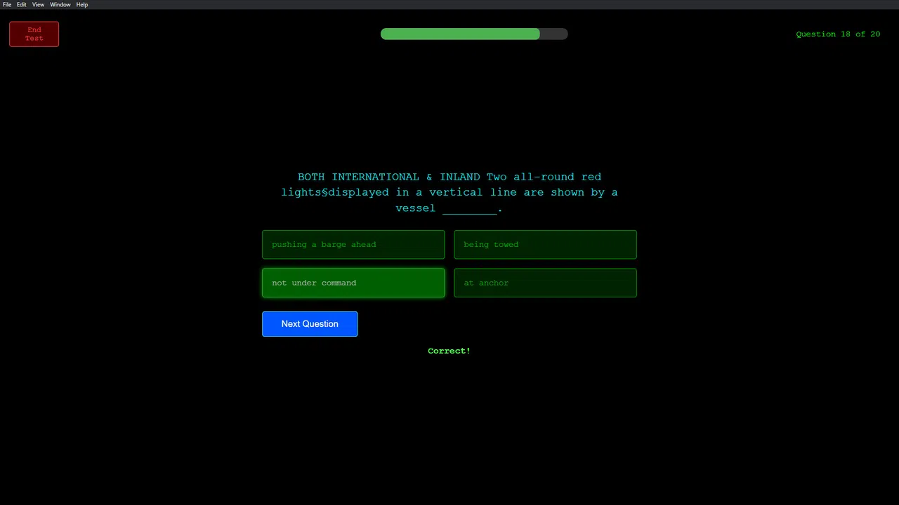 Watchstander: COLREGS/Rules of the Road Training Administrator Screenshot 0