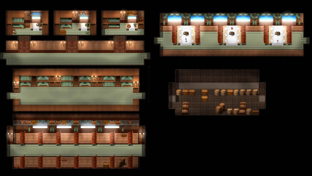 RPG Maker MV - KR Vintage Steam Train Tileset Screenshot 1