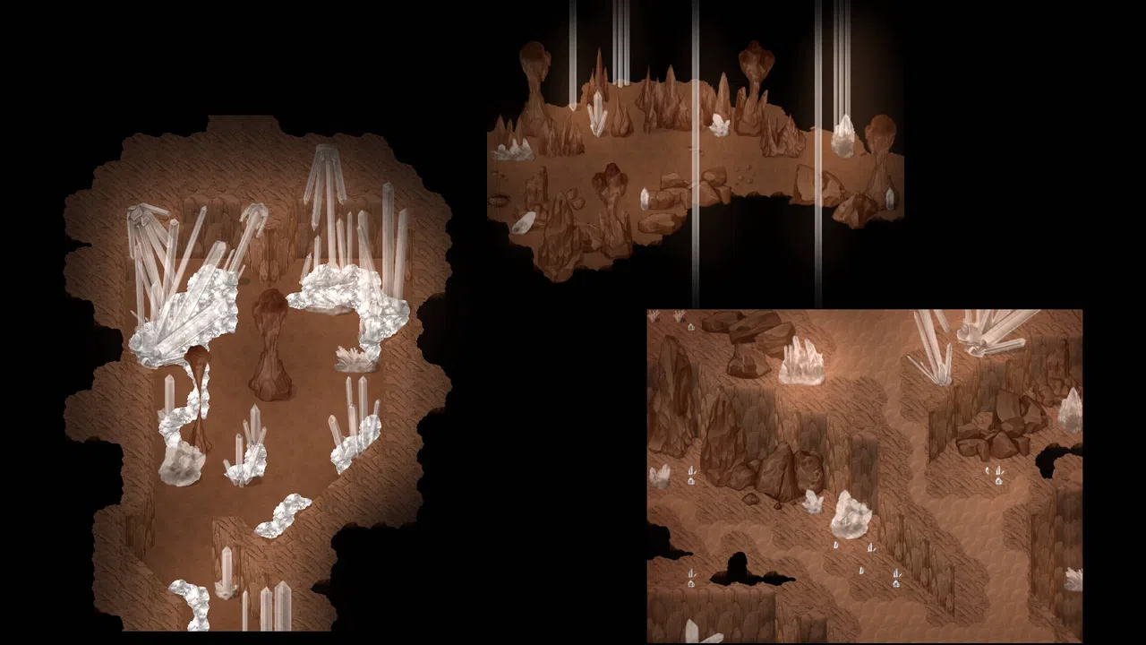 RPG Maker MZ - KR Quartz Cave Tileset Screenshot 2