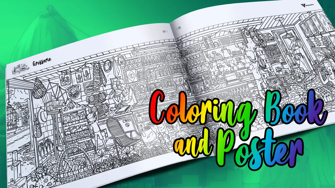 Hidden Cats in Rio de Janeiro - Printable PDF Coloring Book and Poster Screenshot 0