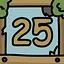 Twenty-five cats icon
