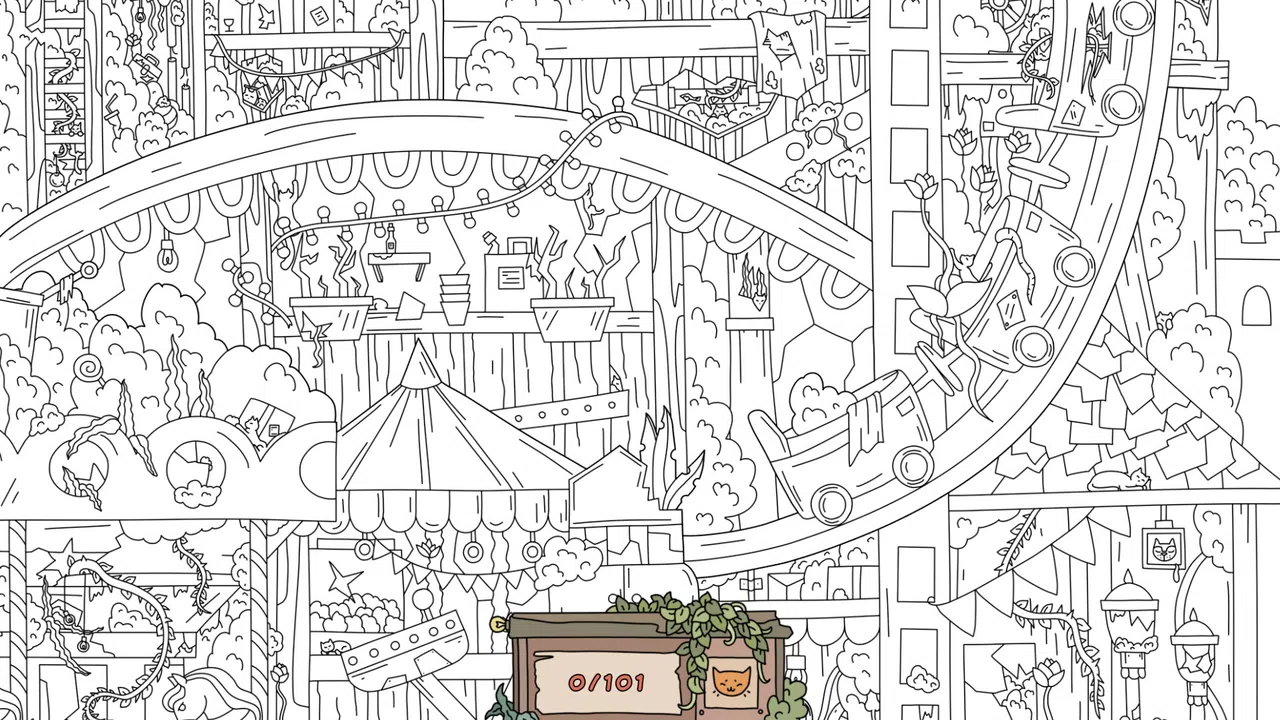Hidden Cats: Old Amusement Park Screenshot 3