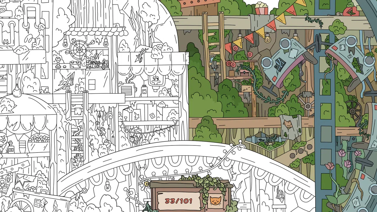 Hidden Cats: Old Amusement Park Screenshot 5