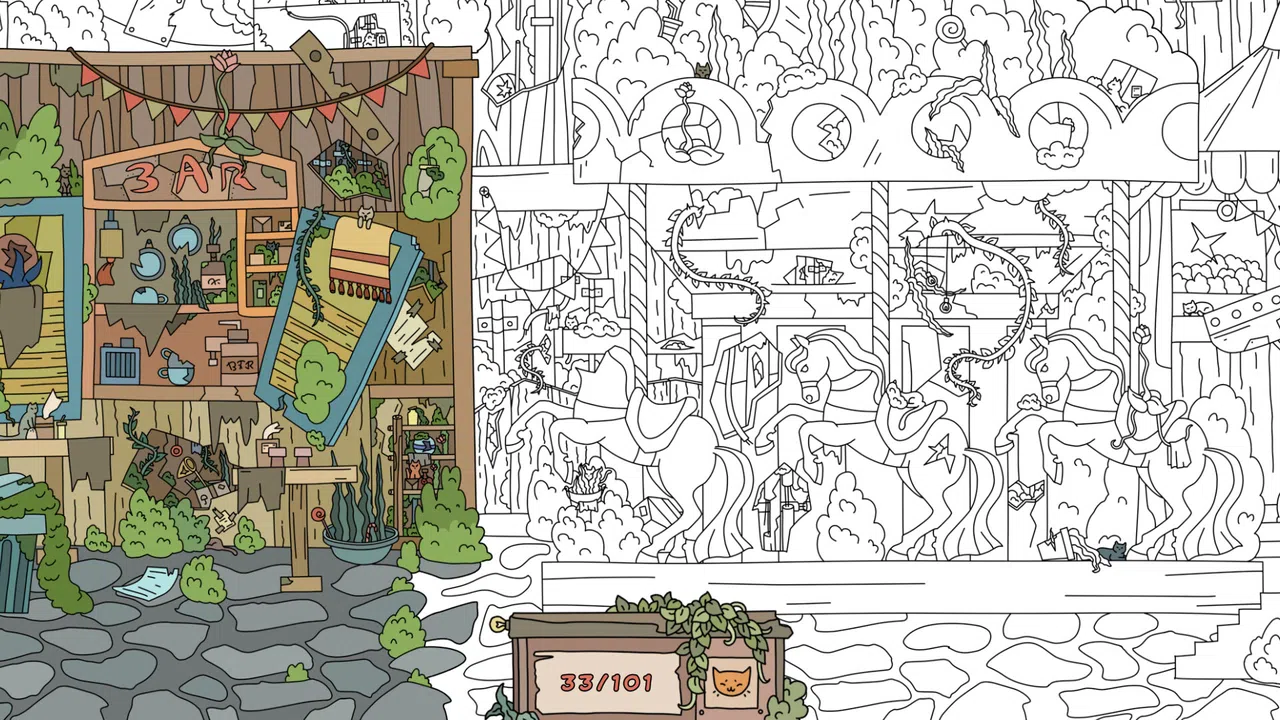 Hidden Cats: Old Amusement Park Screenshot 4
