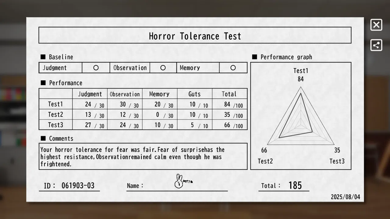 HorrorToleranceTest Screenshot 6