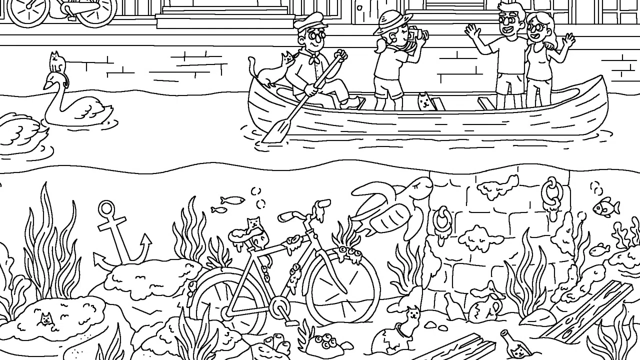 100 Cats Lost in Netherlands Find & Color Screenshot 3