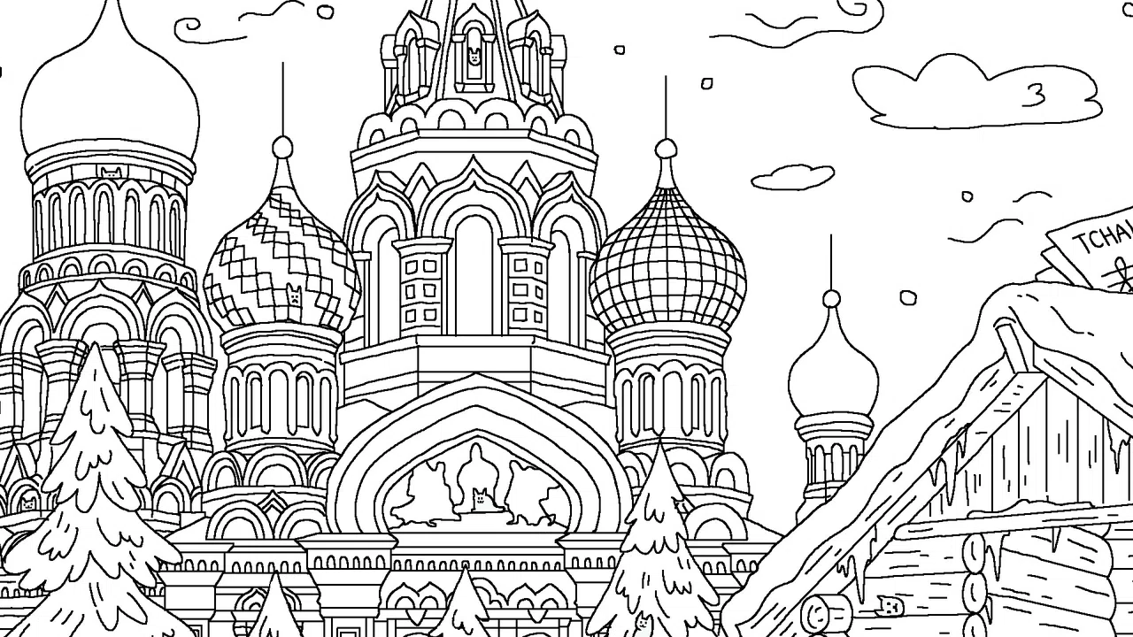  100 Cats Lost in Russia Find & Color Screenshot 3