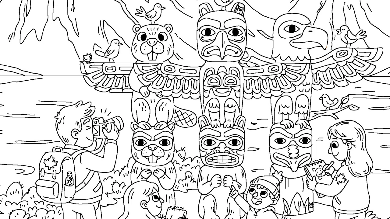 100 Cats Lost in Canada 2 Find & Color Screenshot 0