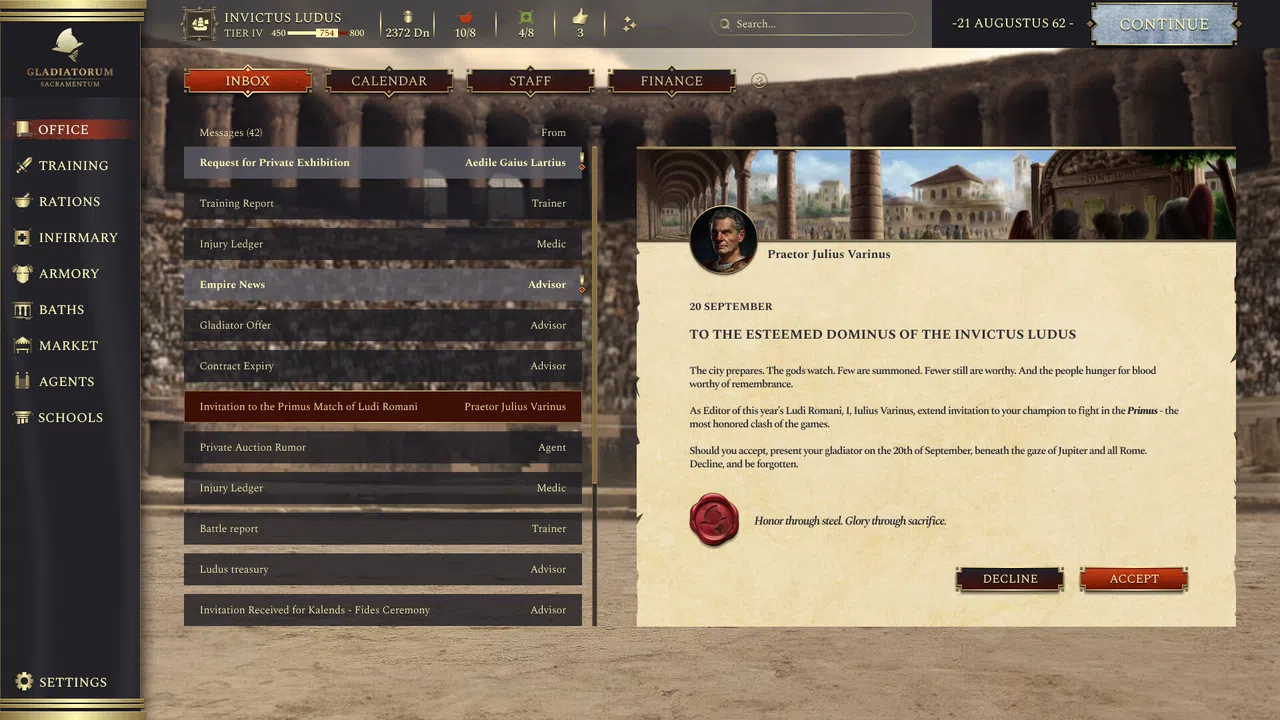Gladiatorum: Sacramentum Screenshot 1