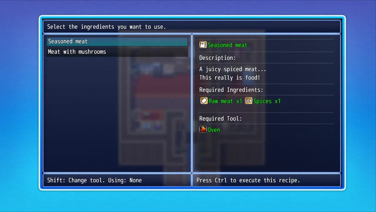 RPG Maker MZ - UNDERMAX - Simple Cooking System Plugin Screenshot 0