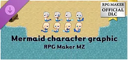 RPG Maker MZ - Mermaid character graphic