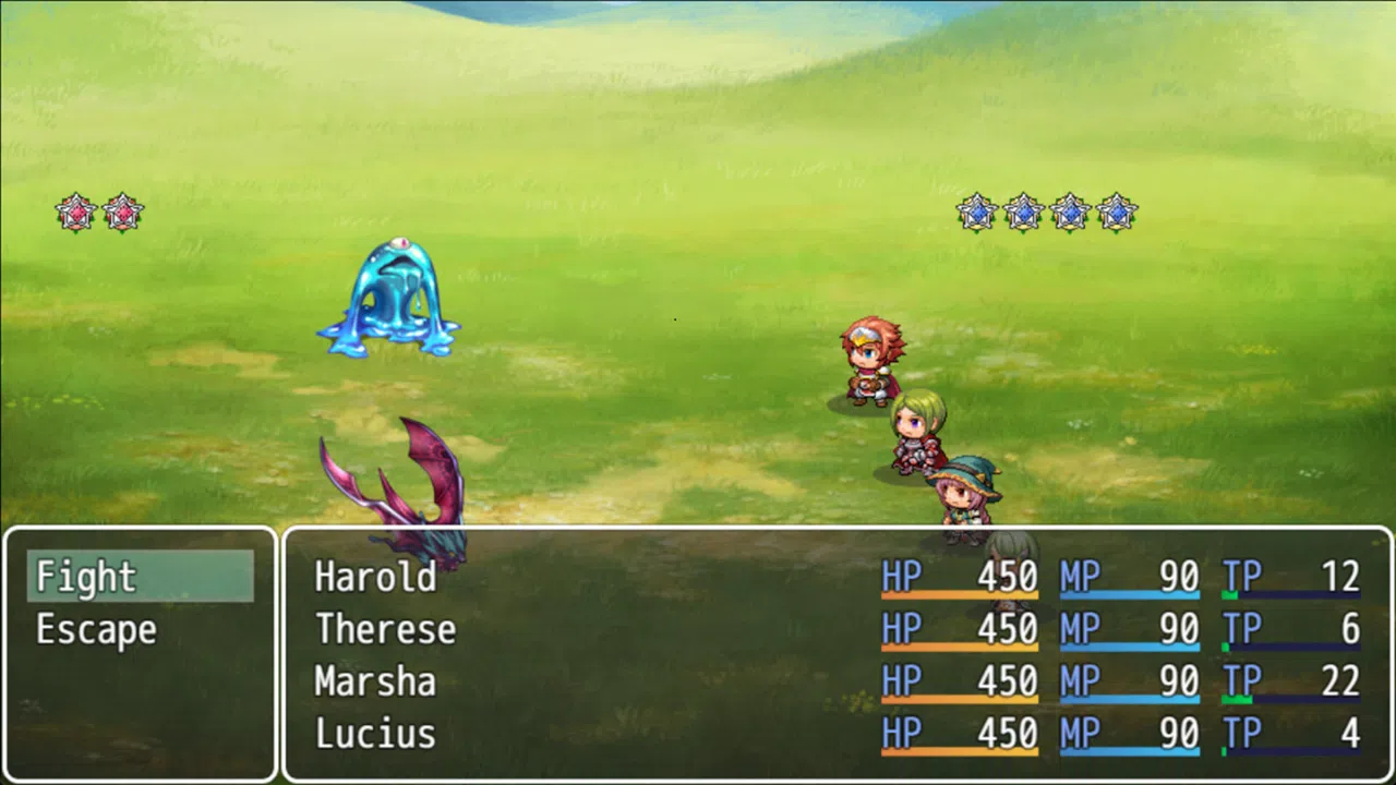 RPG Maker MV - Press Team Battle System Plugin Screenshot 0