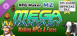 RPG Maker MZ - MEGA FANTASY Walking NPCs and Faces